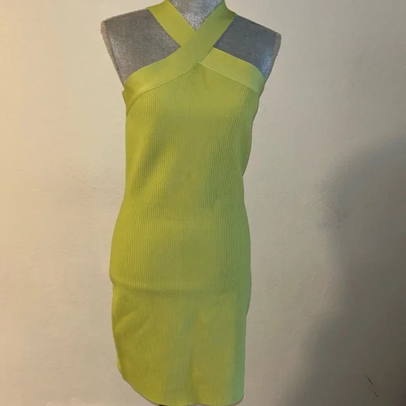 Sincerly Jules | Dresses | Sincerely Jules Green Ribbed Halter Dress |  Poshmark